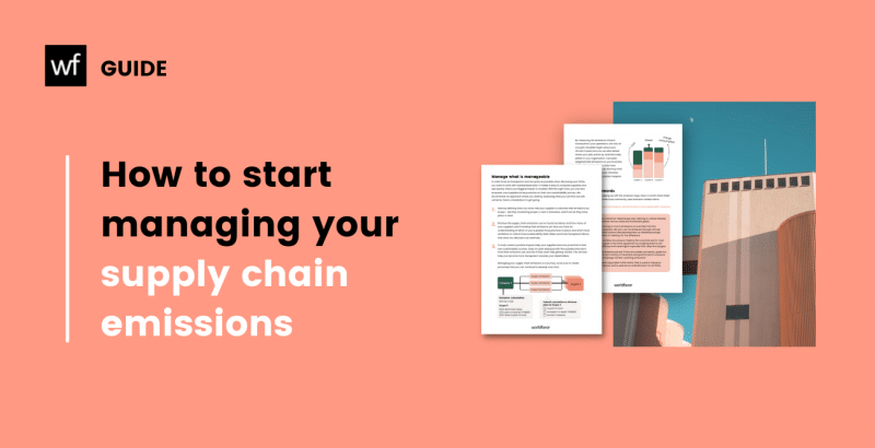 Worldfavor guide How to start managing your supply chain emissions