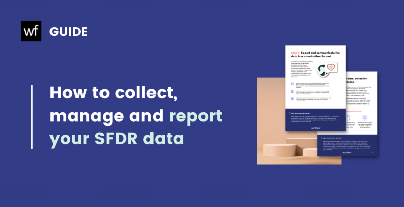 How to collect, manage and report your SFDR data
