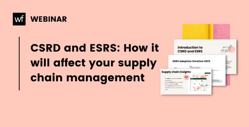 CSRD and ESRS How it will affect your supply chain management
